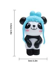 8pcs Car Decoration Ornaments Cute Panda Creative Cartoon Center Console Interior Decoration Ornaments