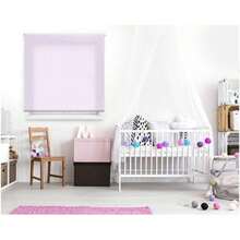 Ecommerc3 半透明卷帘 尺寸 130x180 - 米色格纹卷帘 - 紫色 - 查看 4