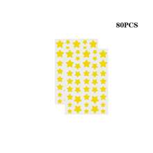 Multi-Piece Golden Star Shaped Stickers, Suitable For Party, Gathering And Other Activities (For Decoration Only, Not Cosmetic)