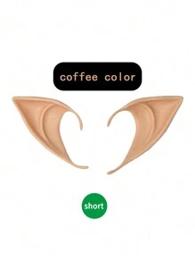 2 对仙女小精灵乳胶软耳塞角色扮演耳饰，圣诞派对服装装饰 - 彩色 - 查看 10