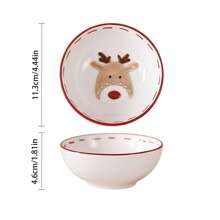Set da tavola natalizio con ciotole e piatti con motivo a rammendo nordico a forma di Babbo Natale, set di barattoli sigillati in ceramica decorati, piatti piatti, tazze, set da tavola per la casa, la cucina, regalo di Natale