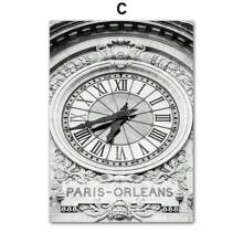 帆布画时尚现代黑白风格欧洲城市街道建筑塔楼风景性感女士图案海报家居装饰客厅卧室宿舍背景装饰墙艺术设计图片时尚礼品无框 - ML767(不含框) - 查看 16