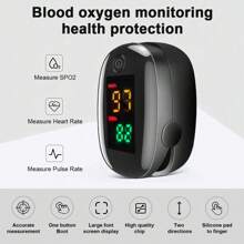 1 Pieza Oxímetro de Pulso LED de Dedo Monitor de Frecuencia Cardíaca Pulsómetro con Pinza para Medir la Saturación de Oxígeno en la Sangre