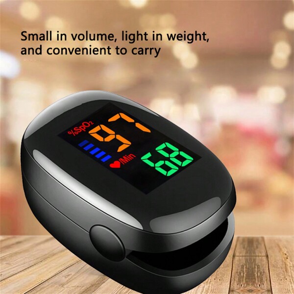 1 Pc Oximetry LED Fingertip Oximeter Heart Rate Monitor Finger Clip Blood Oxygen Saturation Pulse Monitoring Pulsometer
