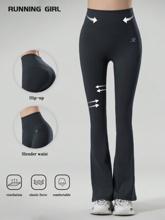 RUNNING GIRL RUNNING GIRL Women's High Waist Flared Yoga Pants For Women , Casual Stretchy Slimming Workout Flare Pants
