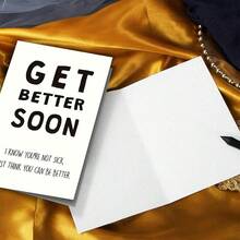 1 张真诚早日康复贺卡 - 向任何人发送鼓励和好运祝福 - 祝患者早日康复、早日康复贺卡，适合问候、祝福或纪念场合 - 紅色 - 查看 6