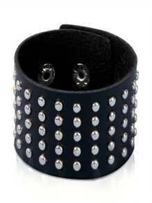 1pc Fashion Gothic Punk Retro Multi Chain Street Dance Couple Accessories Bracelet Bracelet For Halloween Cosplay New Year Christmas Party Birthday Lovers Gifts - Black - View 11