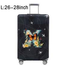 Luggage Covers 18-32 Inches Protector Scratch-Resistant Travel Business Luggage Suitcase Washable Protective Cover Stretch Dust Covers Perfect Outdoor Holiday Accessories For Adventure Travel Accessories Luggage Supplies-Student Back To School Stuff Dust Cover Valentines Travel Essentials Travel Must Haves Bag For School School Accessories - Black - View 67
