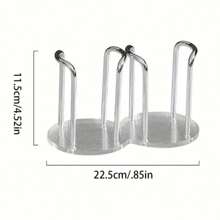 1 pièce Support de tasse jetable en acrylique - Rack à tasse simple ou double, idéal pour la maison, le café, le bureau et l'hôtel