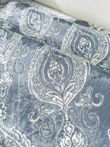 1pc Luxury Style Sofa Cushion, Countryside/Palace Style, National Pattern, Hot Stamping Technique, Unique Design - Blue - View 4