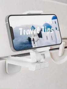 Seka Paul Universal Airplane Phone Holder, Desktop Hands-Free Phone Stand, Supports 360-Degree Rotation, Pocket-Sized, Essential Aviation Travel Accessory, Phone Charm, Airplane Accessory, Summer Camping Gear - Black - View 8