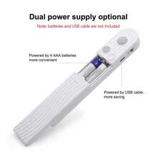 LED Strip 1 Set Of 3.28FT~16.4FT Motion Sensing Warm White/Cold White LED Light Strips, Intelligent Human Body Sensing Light Strips, Easy To Use Induction Switches, Suitable For Bedrooms, Stairs, Foyers, Wardrobes, Cabinets, And Study Rooms (Without Batteries) - Monochrome - View 6