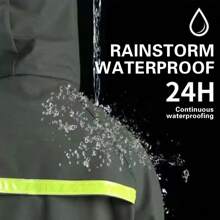 一套加厚连帽反光雨衣和雨裤,男女通用,返校用品保暖,闺蜜节,小狗,嘉年华,春夏精选,伴娘礼物,房间,卧室装饰,海滩,旅行,男士,女士,度假,可爱小物,母亲节礼物,卧室装饰,花园,厨房装饰,夏季,海滩,旅行必备,房间装饰,软萌玩具,毕业季 - 軍綠色 - 查看 9