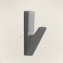 1 件锌合金单衣帽钩，壁挂式衣架，适用于玄关、衣柜、橱柜