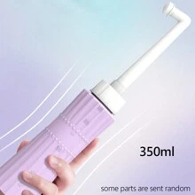 1 Peça, Com Grande Capacidade de 600ml/500ml/350ml, Banheira de Assento Portátil, Banheira de Assento Manual de Viagem, com Cabeça de pulverização Extensível de 14 Furos para Spray de Água Suave, Adequada para Higiene Pessoal e Uso em Viagens
