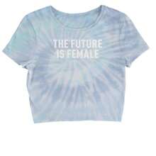 The Future Is Female Feminism  Cropped T-Shirt - Eternity - View 4