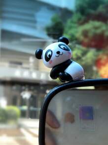 8pcs Car Decoration Ornaments Cute Panda Creative Cartoon Center Console Interior Decoration Ornaments