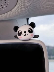 8pcs Car Decoration Ornaments Cute Panda Creative Cartoon Center Console Interior Decoration Ornaments