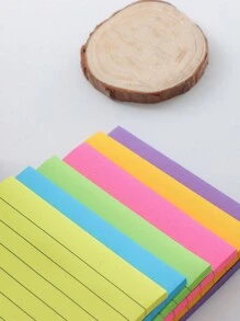 45 piezas Notas adhesivas de oficina de colores, hojas forradas, blocs de notas creativos para estudiantes, papelería sencilla, notas adhesivas N veces - Multicolor - Ver 4