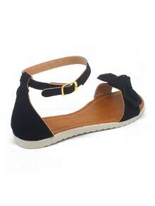 Women Flat Sandals - màu đen - Xem 3