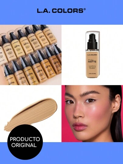 L.A. Colors Base de Maquillaje Truly Matte Larga duración, Anti poros L.A Colors