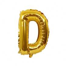 1入組40吋A-Z巨型金色字母氣球生日派對裝飾，Mylar鋁膜字母氣球可自由組合使用 - 彩色 - 查看 13
