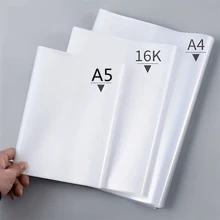 5/10pcs Transparent Plastic Book Covers, Self-Adhesive Closure, Transparent Book Covers For School, Waterproof And Wear-Proof Book Leather Covers A4, 16K, A5, Back To School, School Supplies - Clear - View 9