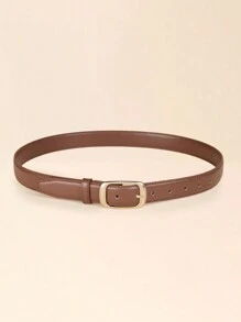 1 Máy Tính Plus Size Nữ Thời Trang Nâu/Đen/Màu Cà Phê Da PU Mềm Khóa Hợp Kim Thắt Lưng Hàng Ngày - Nhiều màu - Xem 32