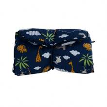 Portable Waterproof Diaper Changing Pad 100% Cotton  Boy Girl - 藏蓝色 - 查看 1