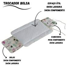 Portable Waterproof Diaper Changing Pad 100% Cotton  Boy Girl - 藏蓝色 - 查看 3