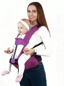 1 pièce Sac à dos porte-bébé confortable et polyvalent - Écharpe de transport portable pour nourrissons, siège de hanche de soutien, cadeau idéal pour la fête des mères - Multicolore - Voir 16