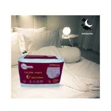 Calzon Nocturno  desechable  adulto talla Extra Extra Grande 10 pzas - Blanco - Ver 1