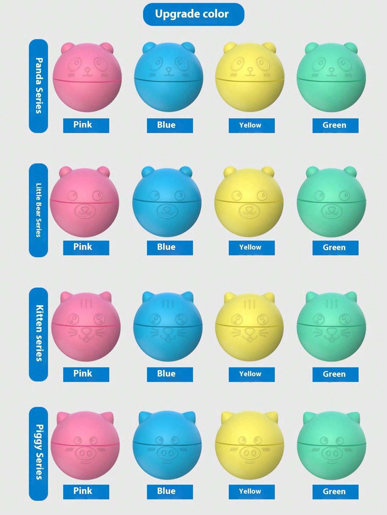 Balles à Eau Réutilisables - 2 Pièces, Diamètre 5.5 Cm, TPR Sans BPA - Pour Piscine, Plage, Jeux Aquatiques - Ne Coule Pas - 9