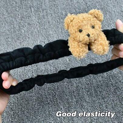 1pc Cute Cartoon Car Rearview Mirror Cover, Suitable For Sedan, Hatchback, SUV, Rear View Mirror Decoration, Available In Plaid, Bear, Pig, Panda Designs, Essential Car Accessories, Ideal For Women