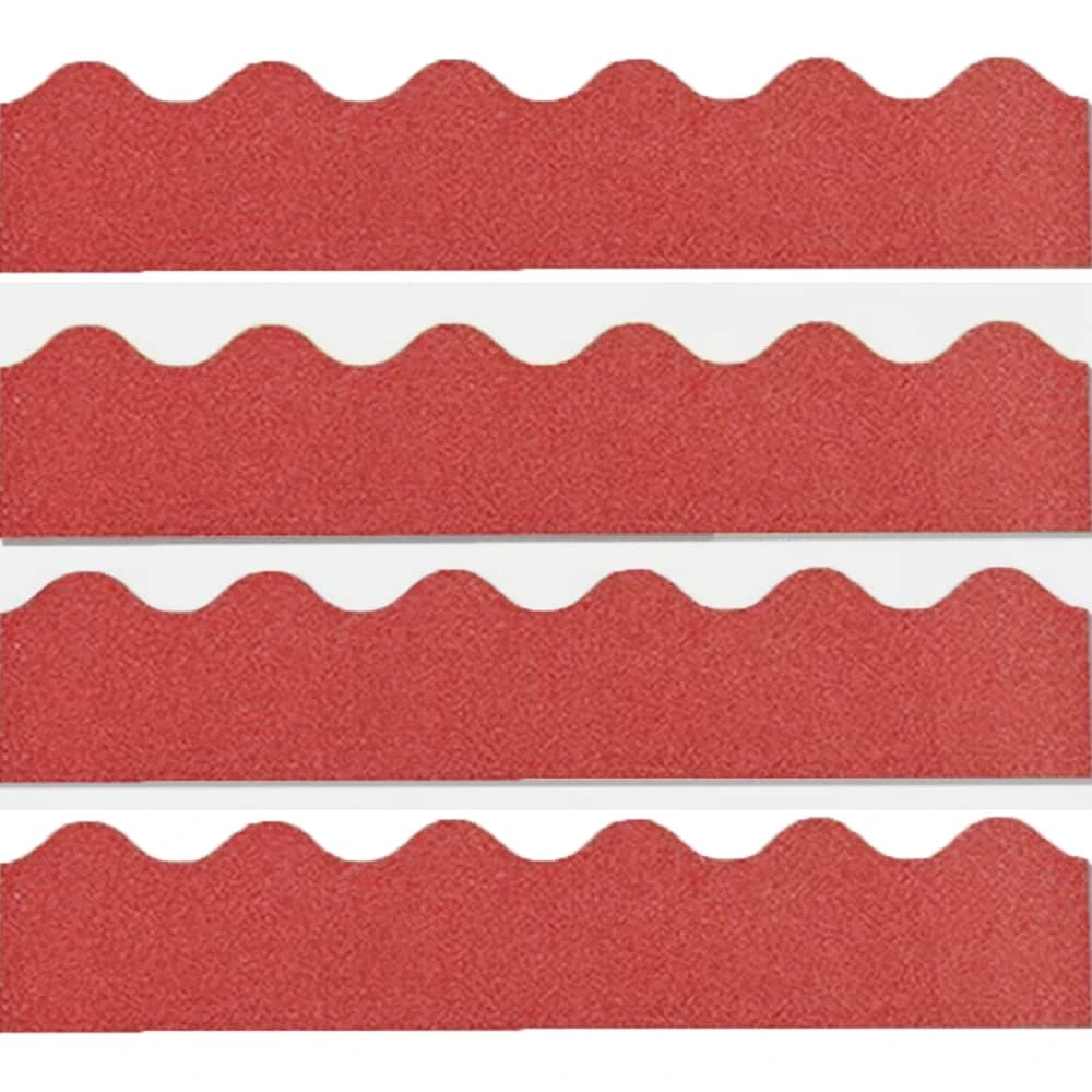 Red Border Trim Tape 1 Roll 20m X 5.6cm For Bulletin Board Decoration