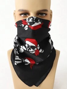 1pc Women Scarves Bohemian Style Vintage Camouflage Print 53cm Bandana Headband, Fashionable Sports Towel And Casual Scarf, Suitable For Outdoor Activities,School Silk Scarves