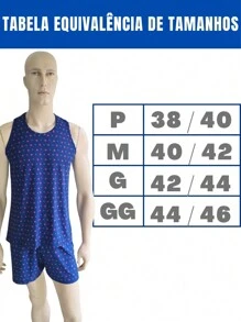Men Loungewear Sets - 藍白色 - 查看 2