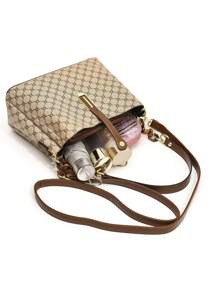 Dedoo Bolsa e Bolsa de Ombro de Luxo Clássica e da Moda Europeia e Americana de Grande Capacidade para Pessoas de Meia-Idade, Outono/Inverno - Multicolorido - Visão 9