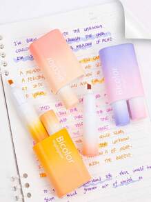 1box 3pcs Colorful Highlighter Pens, Fluorescent Marker Pens For Students Back To School - Multicolor - View 3