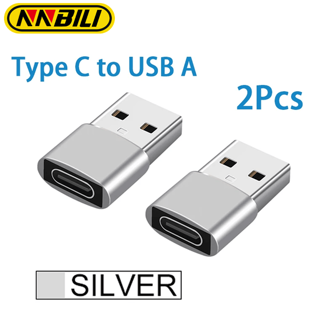 NNBILI 2 件 USB 转 Type C OTG 适配器 USB USB-C 公头转 Micro USB Type-C 母头转换器兼容 Macbook 兼容三星 S23 S22 S21 S20 USBC OTG 连接器（注意：本产品不支持不兼容 使用，只有支持 OTG 的设备才能正常充电）