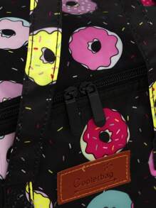 1Pc Rose Floral Print Lunch Bag Thermal Insulated Cool Bag Keeps Your Food Fresh And Warm For Several Hours, Suitable For School, Work, And Travel, Camping Picnic Fashionable Design School Bag Lunch Tote Bag Cooler Box Storage Bag Women Cute Lunch Pack Tiffin Bag Large CapacityWomanLunch Box BagFor Women LadiesSchool Supplies Stuff Accessories Bag For School School Accessories School Stuff