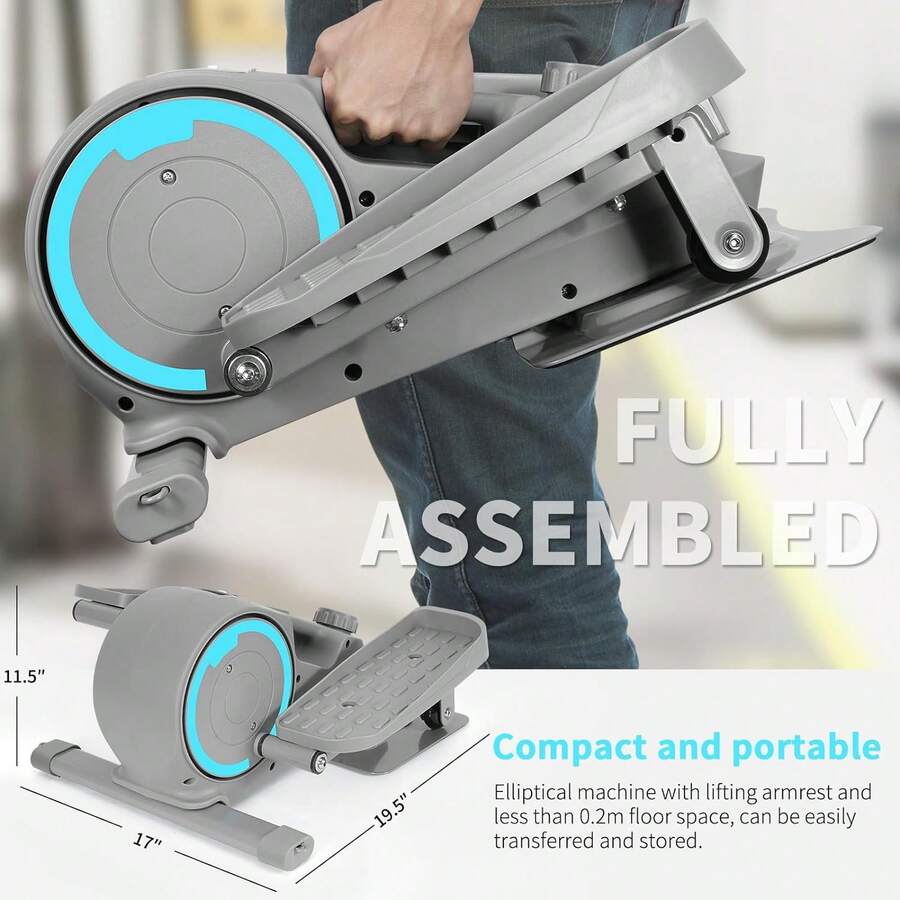 Under Desk Elliptical, Portable Ellipse Leg Exerciser, Stair