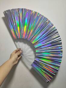 Hand Fans - فضي - مشاهدة 6