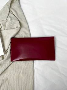 New Style High-End Versatile Shoulder Bag With Elegant & Unique Design, Fashionable Burgundy Bag, Elegant Clutch Bag For Women