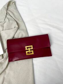 New Style High-End Versatile Shoulder Bag With Elegant & Unique Design, Fashionable Burgundy Bag, Elegant Clutch Bag For Women