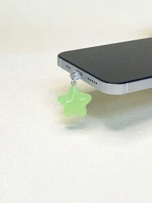 Simple And Cute Luminous Five-Pointed Star Shaped Dust Plug For Mobile Phones And IPads Charging Port - Multicolor - View 10