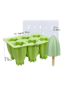 1 pieza, Nuevo molde de silicona para helado casero, molde para helado paleta