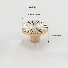 1個塑料扇形抽屜手柄,櫥櫃、櫥櫃硬體工具 - 金色 - 查看 6