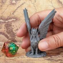 Ancient Guardian, Sandwhisper, Sphinx Miniature For Tabletop RPG Games Gaming Medium - Grey - View 4