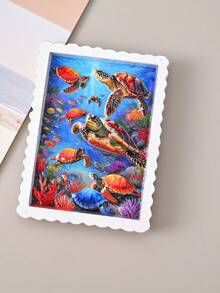 1 Máy Tính Dễ Thương Động Vật Đại Dương Nhựa Nam Châm Gắn Tủ Lạnh Sinh Động Cá Heo & Rùa 3D Hoạt Hình Trang Trí - Nhiều màu - Xem 19